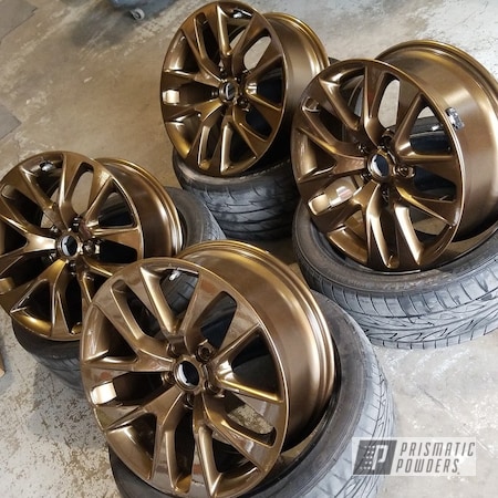 Powder Coating: Bronze Chrome PMB-4124,Custom Powder Coated Wheels,Automotive,Wheels