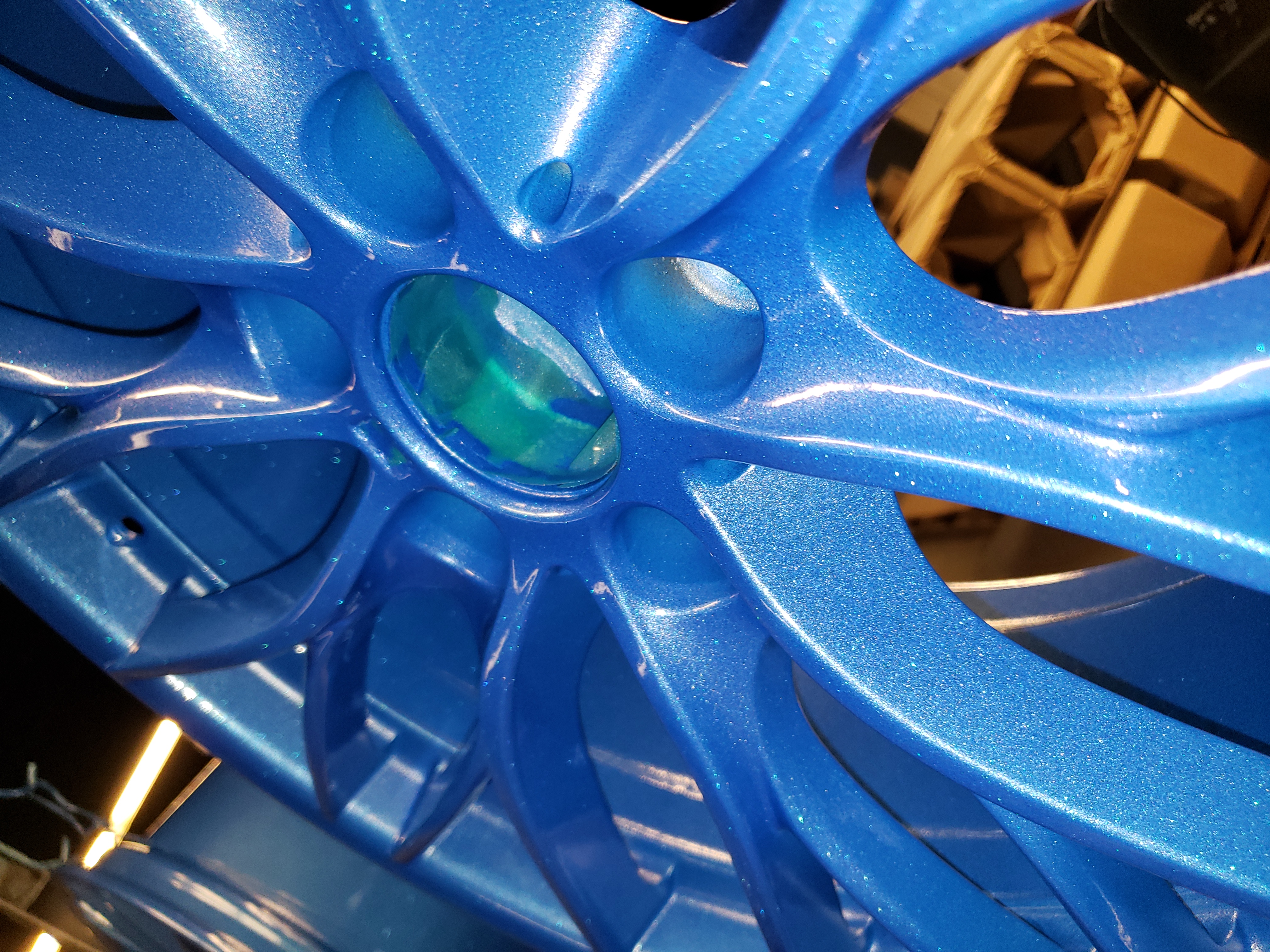 Powder Blue Rims BMW Wheels Finished with Blue Twilight and Illusion Smurf | Prismatic ...