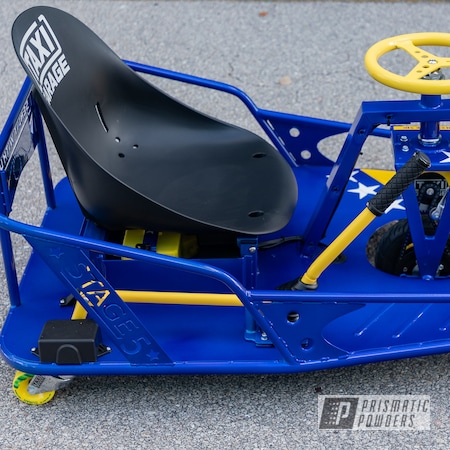 Powder Coating: Drift Cart,Drift,Cart,Electric Yellow PSS-2834,Go Cart,Clear Vision PPS-2974,Illusion Blueberry PMB-6908,Taxi Garage,Taxi Garage Crazy Cart