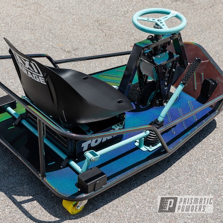 Powder Coating: Crazy Cart,Prismatic Universe PMB-10367,Sea Foam Green PSS-4063,Drift Cart,Drift,Cart,Go Cart,Taxi Garage,Taxi Garage Crazy Cart