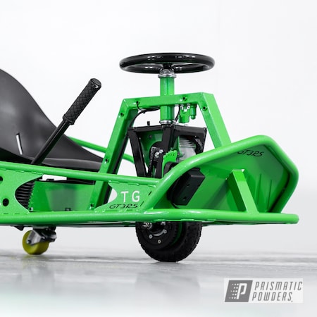 Powder Coating: Ink Black PSS-0106,Sweet Pea Green PSS-1070,Crazy Cart,Drift Cart,Drift,Cart,Go Cart,Taxi Garage,Shattered Glass PPB-5583,Taxi Garage Crazy Cart