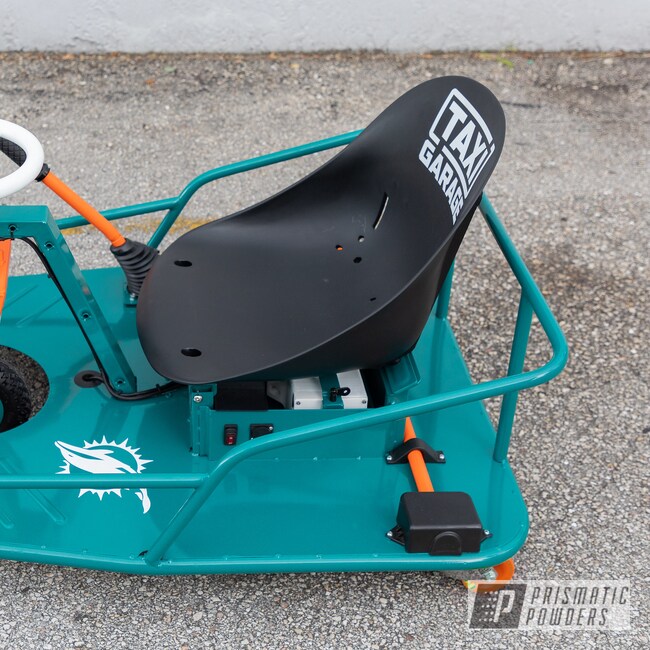 3 Tone Crazy Cart Done in Gloss White, Just Orange and Miami Teal