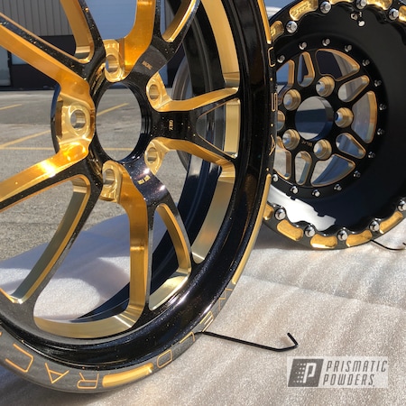 Powder Coating: WELD Wheels,Belak Wheels,Gold Sparkle PPB-4499,Racing,Automotive,Wheels