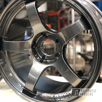 Advan Wheels In A Soft Misty Black And Clear Vision Powder Coat