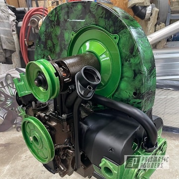 Powder Coated Clear Vision And Illusion Lime Time Engine Parts