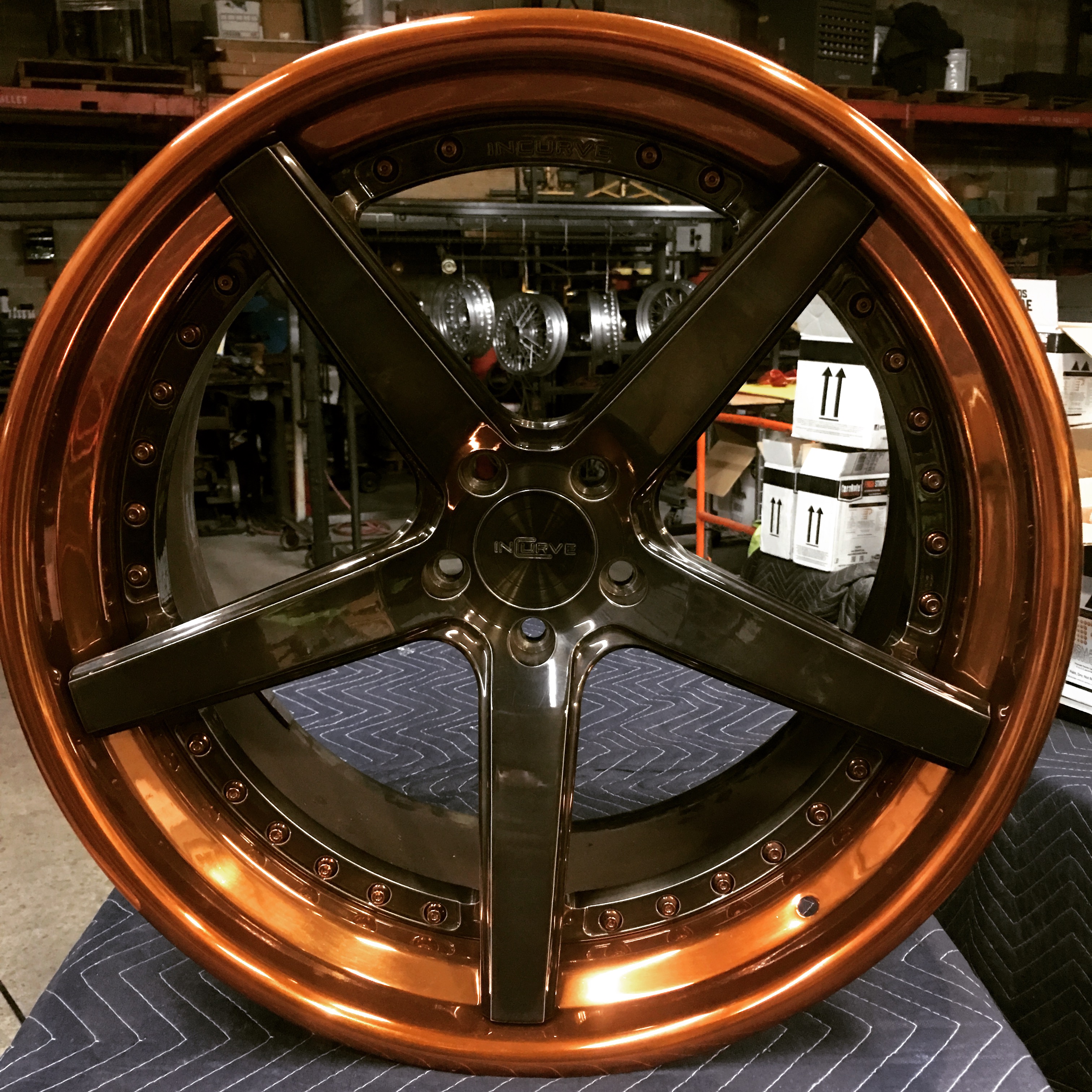 Copper Rimd Smoked Powder Coated Rims