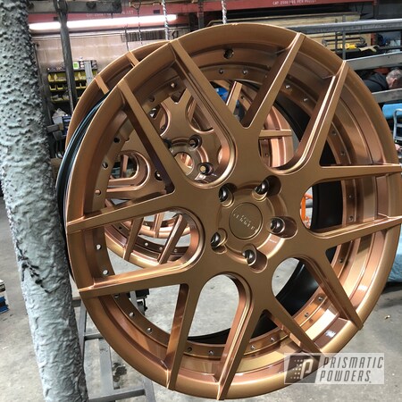 Powder Coating: Rennen Wheels,Clear Vision PPS-2974,Illusion True Copper - DISCONTINUED PMB-10044,Automotive,Wheels