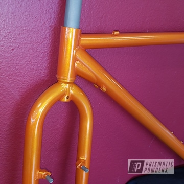 Bicycle Frame In Illusion Orange And Clear Vision