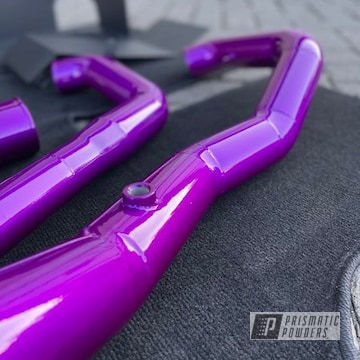 Turbo System Powder Coated In Illusion Violet, Clear Vision 
