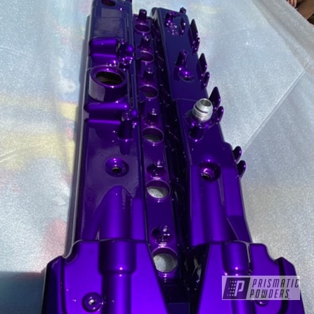 Powder Coating: Illusion Purple PSB-4629,Automotive,Custom Auto Parts,Valve Cover
