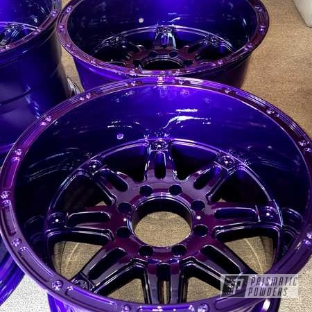 Powder Coating: 20" Wheels,Rims,20" Aluminum Rims,Clear Vision PPS-2974,Illusion Purple PSB-4629,Aluminum Wheel,Aluminum Rims,Wheels