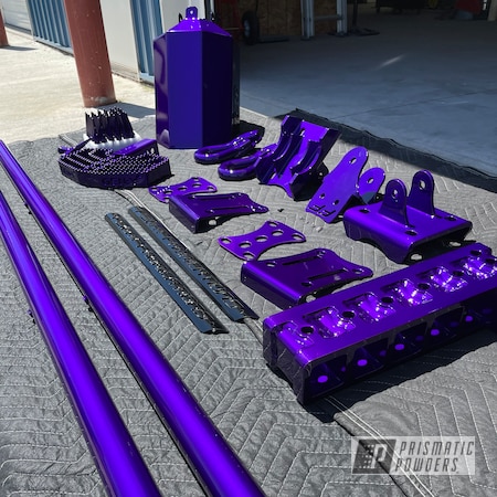 Powder Coating: Illusion Purple PSB-4629,Clear Vision PPS-2974,2 Stage Application,2 stage