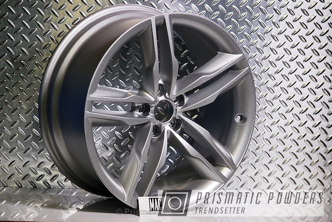 Powder Coating: Wheels,Automotive,Cascade Silver PMB-4475,Audi Rims