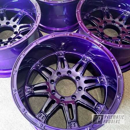 Powder Coating: Illusion Purple PSB-4629,Wheels,Clear Vision PPS-2974,20" Wheels,Rims,Truck Rims,20" Aluminum Rims,Aluminum,Automotive Rims