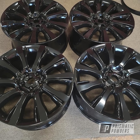 Powder Coating: Wheels,19" Wheels,Rims,Ink Black PSS-0106,Aluminum Rims,19" Aluminum Rims,Automotive Wheels,Aluminum Wheels