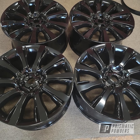 Powder Coating: Ink Black PSS-0106,Aluminum Wheels,19" Wheels,19" Aluminum Rims,Rims,Automotive Wheels,Aluminum Rims,Wheels