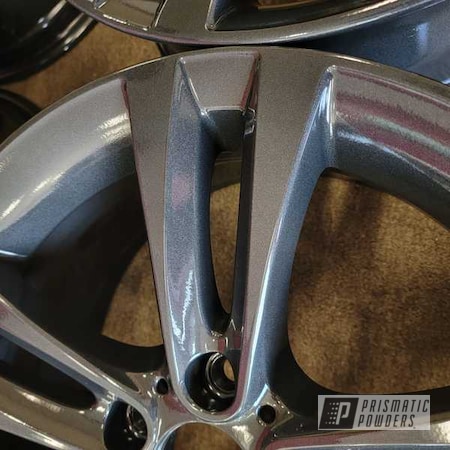 Powder Coating: Aluminum Wheels,Rims,18" Rims,18" Aluminum Rims,Automotive Rims,Clear Vision PPS-2974,Aluminum Rims,Kingsport Grey PMB-5027,Wheels