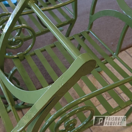 Powder Coating: Outdoor Patio Furniture,Frog Green PSS-4486,Patio Chairs,Chairs,Cast Iron Chairs,Furniture