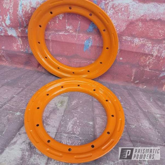Powder Coated Ktm Orange Wheel Parts