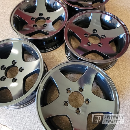 Powder Coating: Ink Black PSS-0106,Aluminum Wheels,14" Aluminum Rims,Rims,Automotive Rims,Aluminum Rims,Wheels