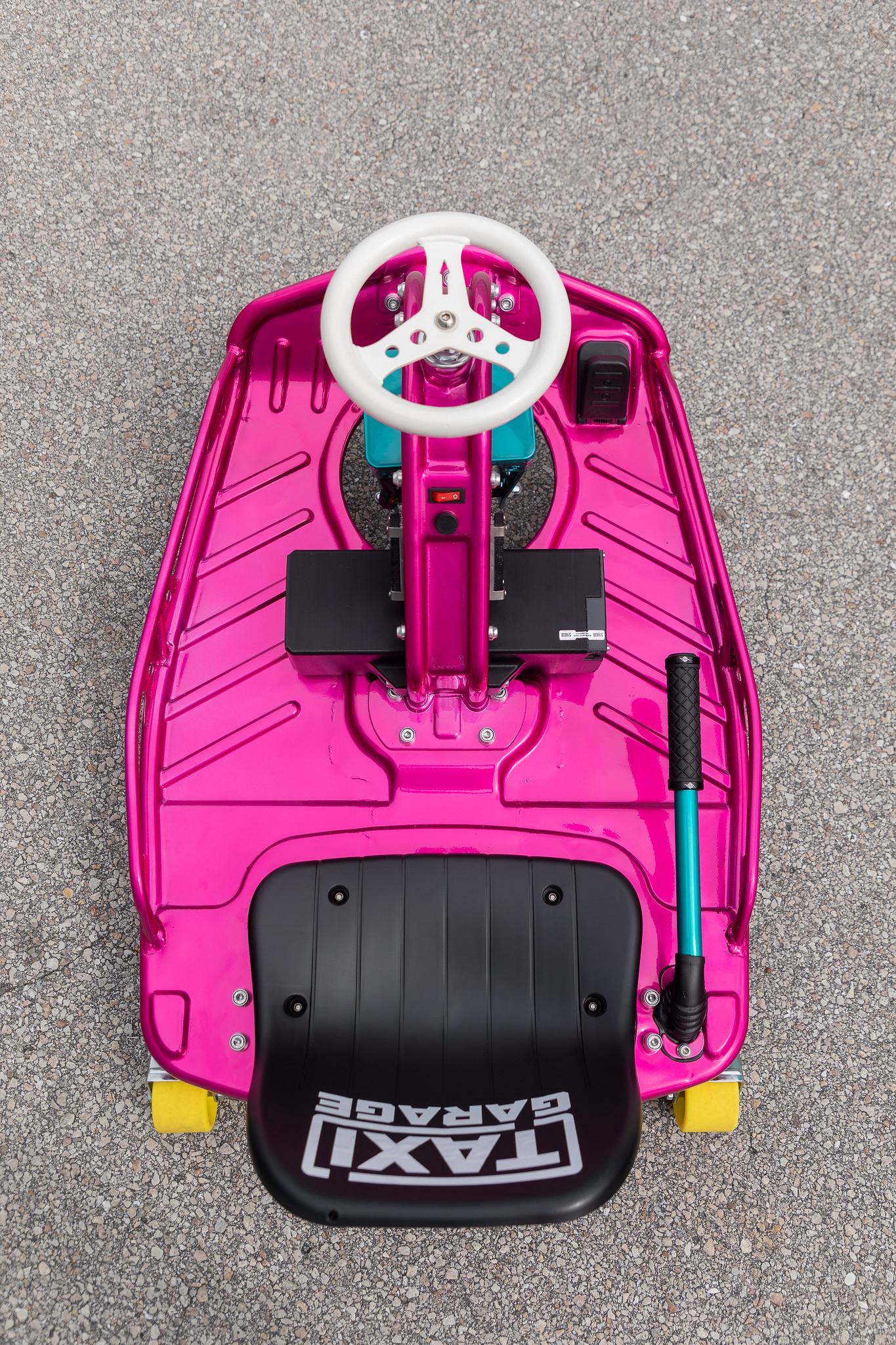 Crazy Cart Finished in Jamaica Blue, Illusion Raspberry, Pearl White ...