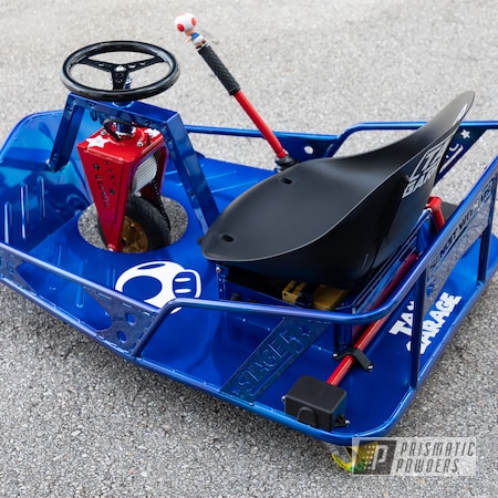 Powder Coating: Crazy Cart,Drift Cart,Drift,Cart,Drift Kart,Go Cart,Astatic Red PSS-1738,LP Blue PPB-6617,Taxi Garage,Taxi Garage Crazy Cart