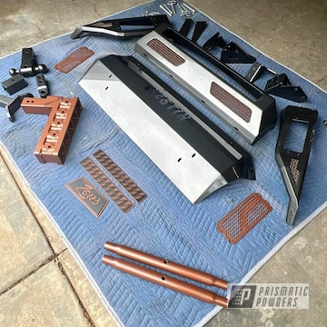 Powder Coated Kingsport Grey And Canyon Copper Ii Truck Accessories