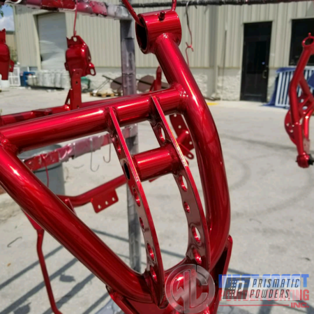 Powder Coating: Suspension Parts,Translucent,Ridetech,SUPER CHROME USS-4482,Suspension Lift Components,Powder Coated Suspension,Two Coat,Deep Red PPS-4491,Deepred,Suspension