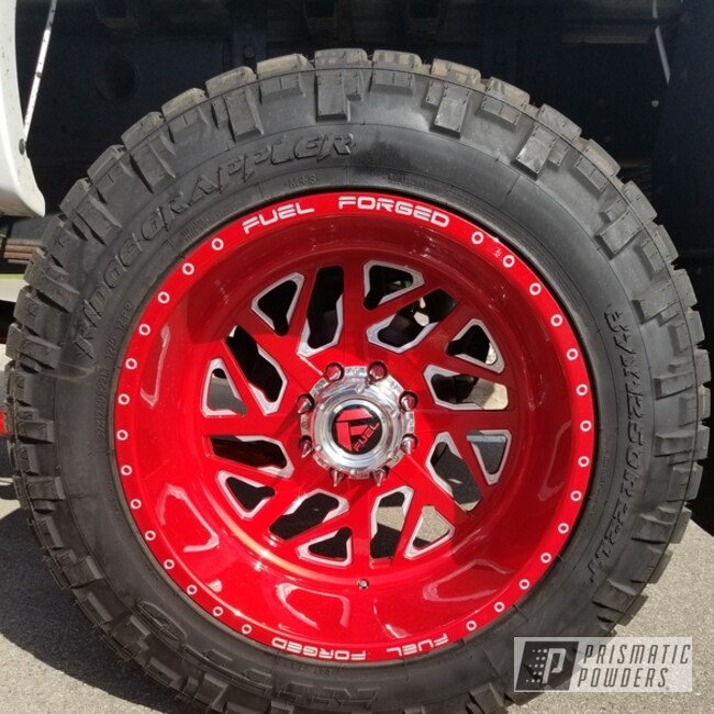 Illusion Red And Clear Vision On This Chevy Silverado 22x12 Fuel Ff51 Rims And Suspension Components 