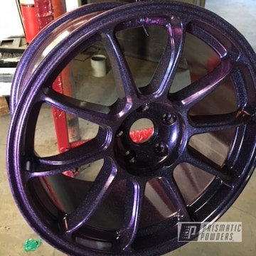 Custom Wheels In Chameleon Violet Sapphire Over Ink Black
