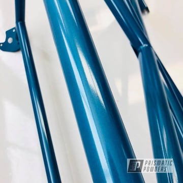 Custom Porsche Roll Bar For 991 Gt3 Rs In Tahitian Teal