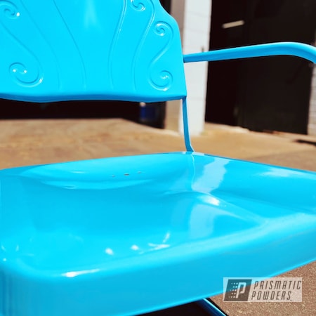 Powder Coating: Chairs,Cast Iron Chairs,Troll Blue PSS-2657