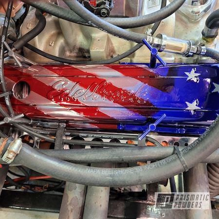 Powder Coating: American,American Flag,Engine Parts,LOLLYPOP BLUE UPS-2502,American Flag Theme,Clear Vision PPS-2974,LOLLYPOP RED UPS-1506,Automotive,America,Super Chrome Plus UMS-10671,Patriotic,4 Stage