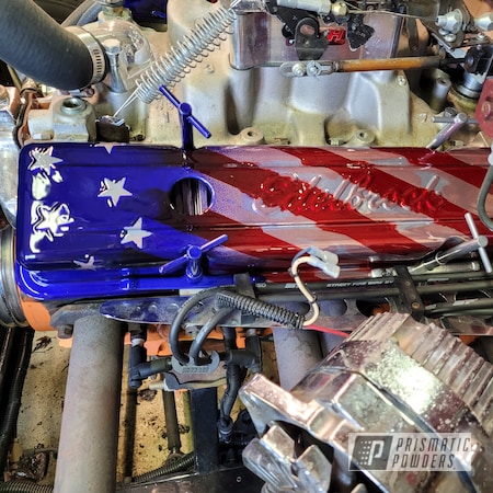 Powder Coating: American,American Flag,Engine Parts,LOLLYPOP BLUE UPS-2502,American Flag Theme,Clear Vision PPS-2974,LOLLYPOP RED UPS-1506,Automotive,America,Super Chrome Plus UMS-10671,Patriotic,4 Stage