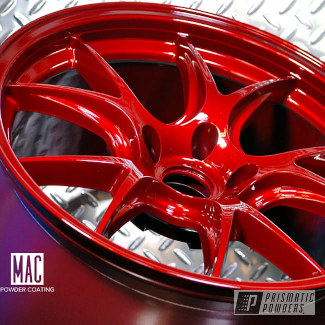 Doss Wheels In A Illusion Cherry And Clear Vision Powder Coat