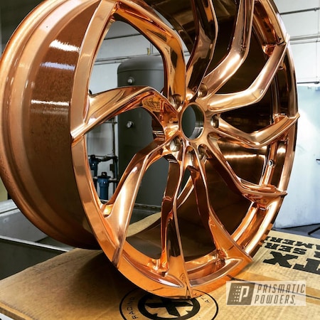 Powder Coating: Powder Coated Wheels,Trans Copper II PPS-2618,Automotive,Custom Wheels,Wheels
