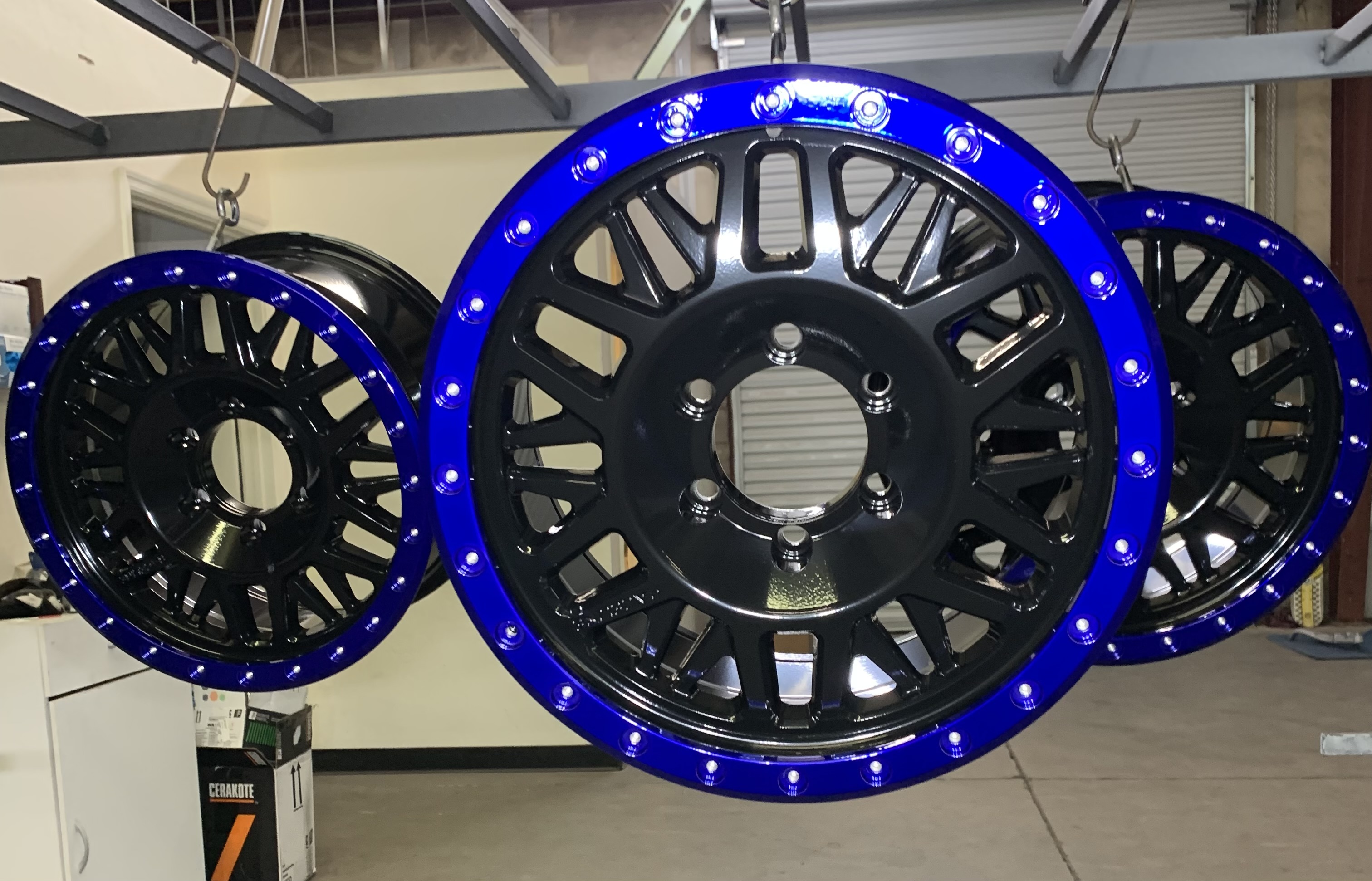 Powder Blue Rims Powder Coated Raceline Wheels | Prismatic Powders