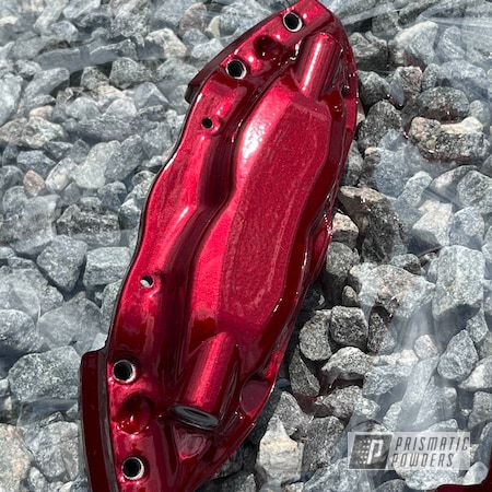Powder Coating: Brembo,2 Stage Application,Illusion Cherry PMB-6905,Clear Vision PPS-2974,2 stage,Automotive,Calipers,Brake Calipers