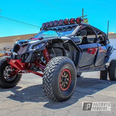 Powder Coating: Clear Vision PPS-2974,UTV parts,side by side,Illusion Cherry PMB-6905,Maverick,Can-am,Can-Am Maverick