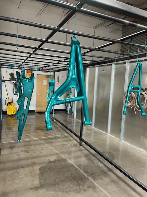 Upb Frame Frame Done in a Jamaican Teal Finish | Prismatic Powders
