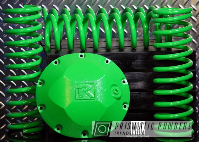 Powder Coating: Automotive,Custom Auto Parts,Differential Cover,Jeep,Racer Green PSS-4531,Jeep Coil Springs,Suspension