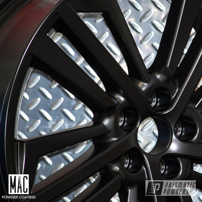 Audi Wheels Done In A Silk Satin Black Powder Coat