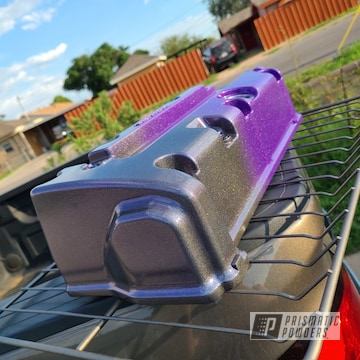 Chameleon Violet, Galaxy Purple And Stealth Charcoal Honda Valve Cover