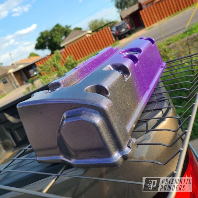 Chameleon Violet, Galaxy Purple And Stealth Charcoal Honda Valve Cover