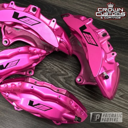 Powder Coating: Automotive,Calipers,Clear Vision PPS-2974,Brakes,Cadillac CTS-V,Brembo Calipers,Brembo,Illusion Pink PMB-10046,Clear Vision Top Coat,Brembo Brakes,Brembo Brake Calipers,Custom Brake Calipers