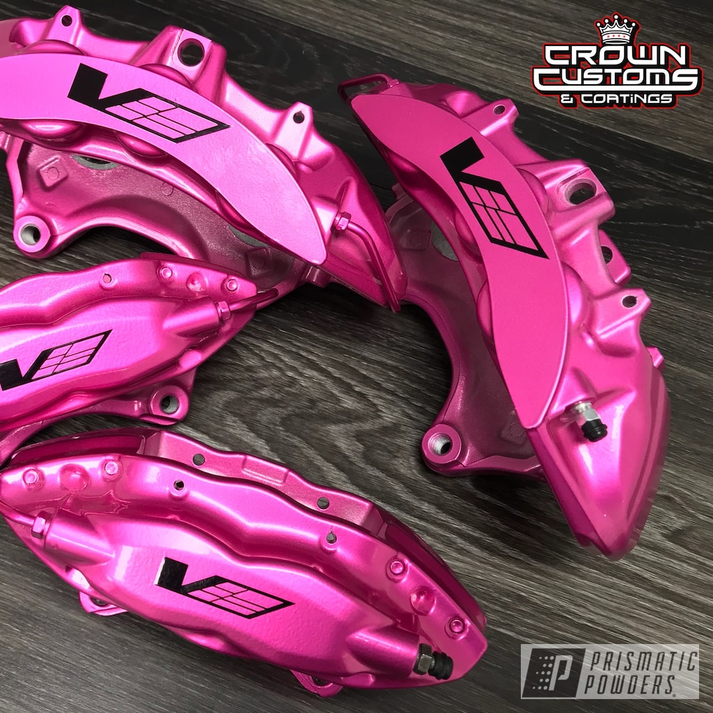 Cadillac Cts V Gen 2 Calipers Refinished In Illusion Pink
