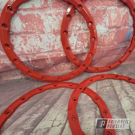 Powder Coating: Wheel Locks,RAL 3002 Carmine Red,Rim Locks,Automotive Parts