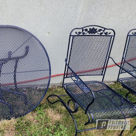 Powder Coating: Patio Chairs,Patio Furniture,Patio Set,RAL 5011 Steel Blue,Outdoor Patio Furniture