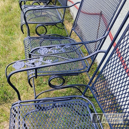 Powder Coating: Outdoor Patio Furniture,RAL 5011 Steel Blue,Patio Chairs,Patio Furniture,Patio Set