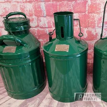 Powder Coated Ral 6005 Oil Cans